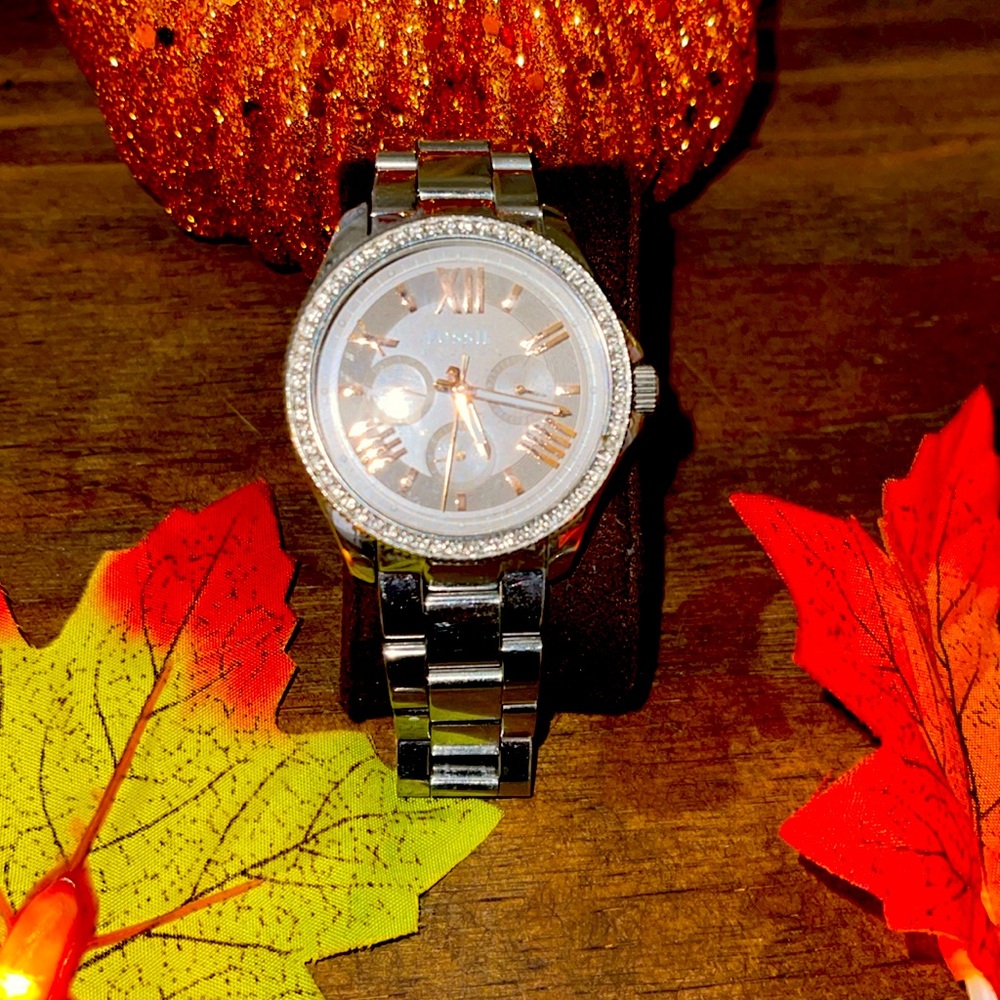 Fossil sterling silver watch 🩶